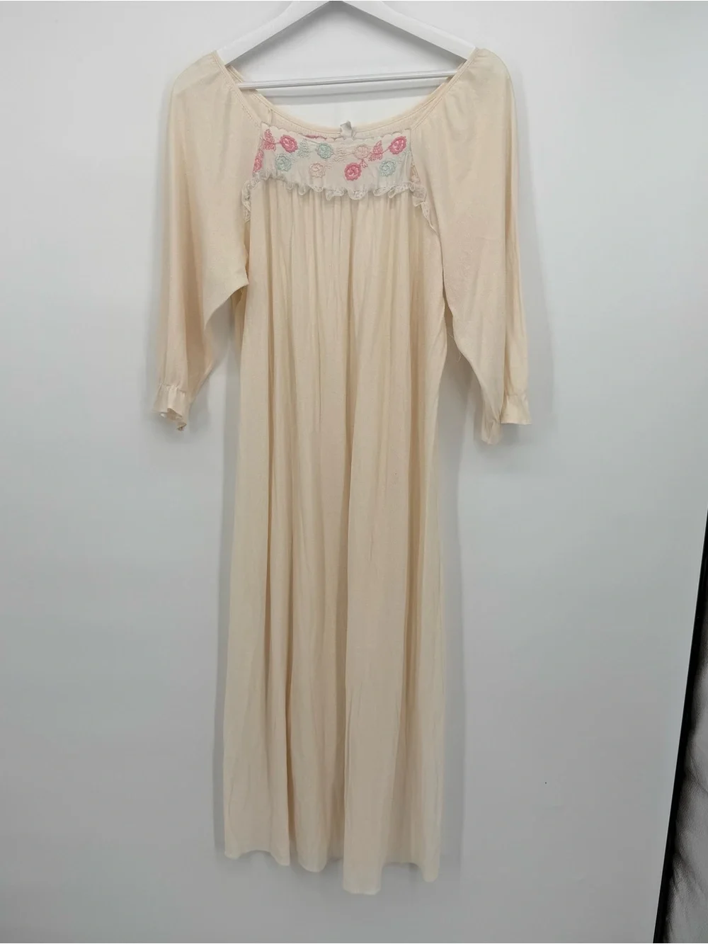 Vintage Flawed Nightgown Bundle Lot of 3 Pink Plaid Size Medium & Large Repair - Picture 2 of 16